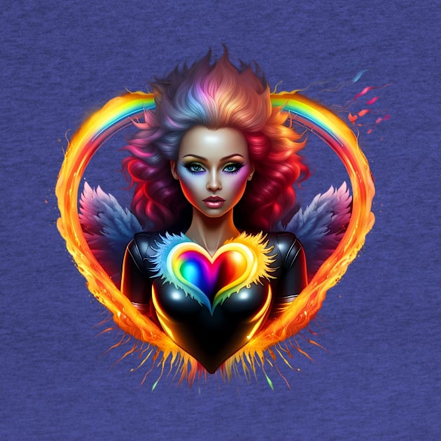 Radiant Doll Rainbow Heart II by trubble